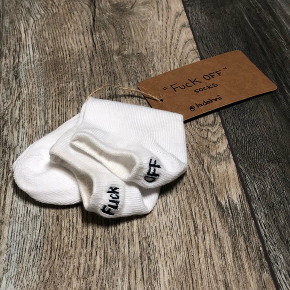 TRENDY “Fuck Off”Socks!😘🖕🏼(2 pairs) - Picture 4 of 7